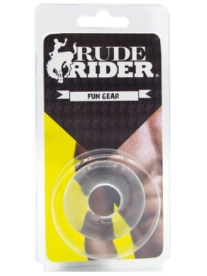 Rude Rider Fat Stretchy Cock Ring Clear