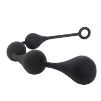 Hot Drops - Silicone Ass Balls Ø 40 mm - L - Black