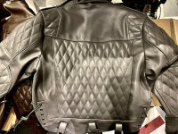R&amp;Co Marquis Jacket Diamond Grey Leather