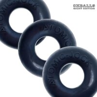 Oxballs Ringer Cockring 3-pack Night Edition Black