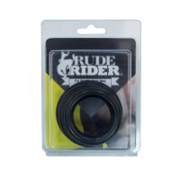 Rude Rider Fix Rubber Cock Ring Thick (4-Size-Set)