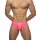 Addicted AD987 Neon Shiny Brief Neon Pink L