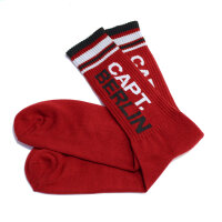 Capt. Berlin Crew Cut Socks Red White Black 40-43