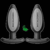 ElectraStim Silicone Noir &quot;Rocker&quot; Large Butt Plug