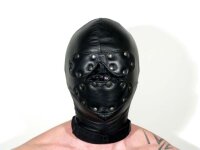 R&amp;Co Soft Leather Hood with Detachable Eye &amp; Mouth