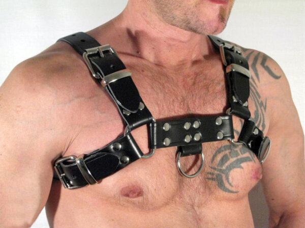 R&amp;Co H-Harness in Belt Leather Black