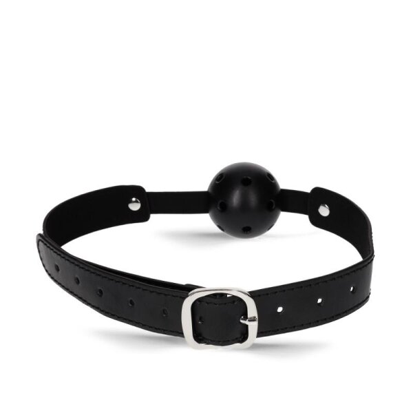 Rude Rider Ball Gag Diamond Pattern Black