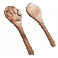 Black Label Wooden Wolf Paw Paddle