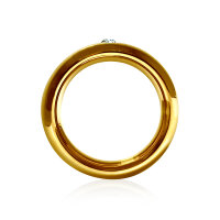 Black Label Jewelled Golden Donut Cockring 45 mm