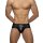 Addicted AD987 Neon Shiny Brief Black S