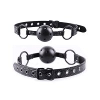 RudeRider Diamond Pattern Ball Gag Black