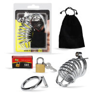 RudeRider Steel Cock Chastity Cage S