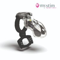 Mystim Pubic Enemy No 3 Electro Cock Cage With Ball Squeezer