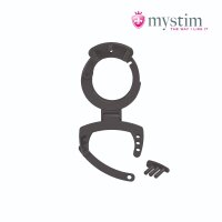 Mystim Pubic Enemy No 3 Electro Cock Cage With Ball Squeezer