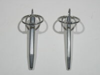 Stainless Steel Princes Wand 75 mm + 2 Glans Rings