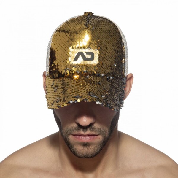 Addicted AD1201 Sequins Cap Gold