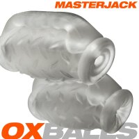 Oxballs MASTERJACK 2-Sided JO Sleeve Clear Ice