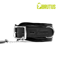 BRUTUS Leather Collar Black/Black