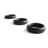 Black Label Black Steel Jewelled Donut Cockring M=47,5 mm