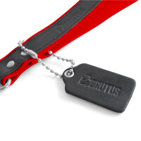 BRUTUS Short Leather Bondage Leash Red