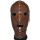 Rubber Mask Eyes, Nose&Mouth open, Zip back, Brown