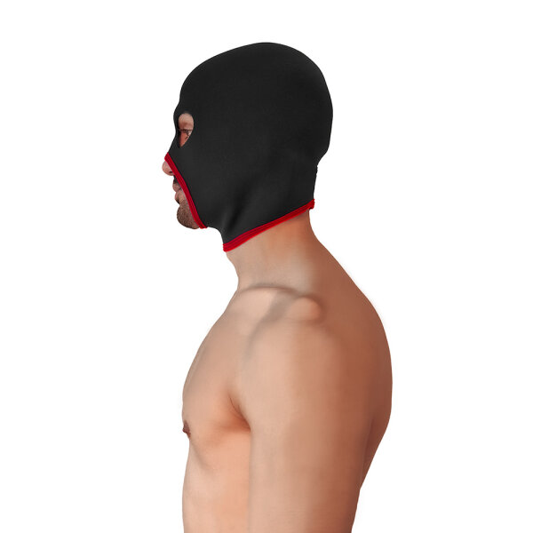 BRUTUS Neoprene Face Fucker Hood Black / Red