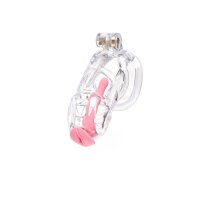 CELLMATE - Guardian Chastity Cage Clear Size 3