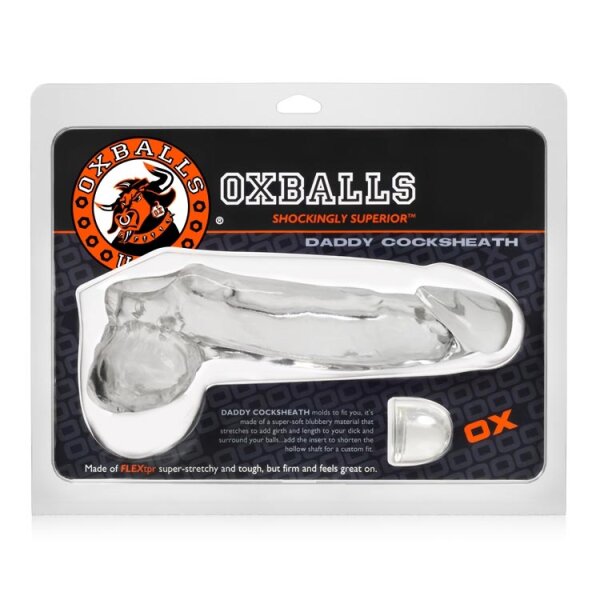 Oxballs Daddy Cock Sheath Clear