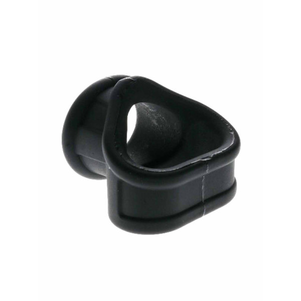 RudeRider Liquid Silicone Cock & Ball Splitter Black