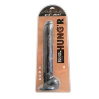 HUNGR BRUTUS Dildo Black 17.5 inch / 44.5 cm / Ø...