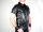 R&Co Short Sleeve Police Shirt Jeans Leather Black L