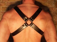 R&amp;Co Y-Harness in Belt Leather Black M