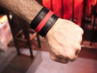 R&amp;Co Wristband 4.5 cm Wide With Coloured Stripe Red M