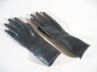 Rubber Gloves Wrist Length Black L