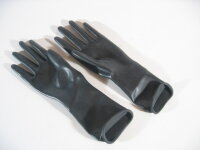 Rubber Gloves Wrist Length Black L