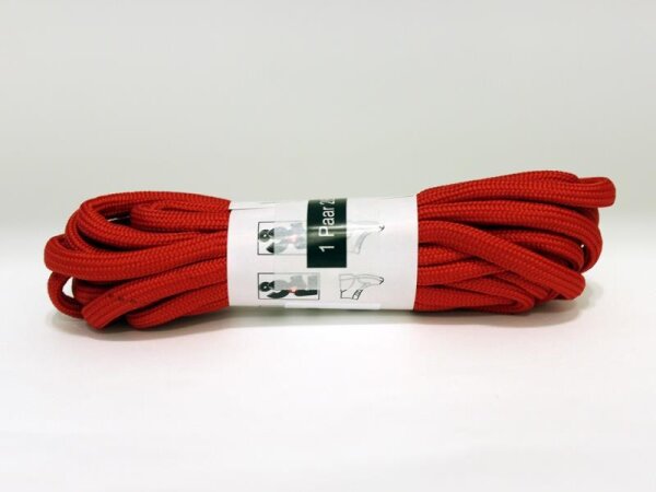 R&Co Round Laces 10 Holes 180 cm Red