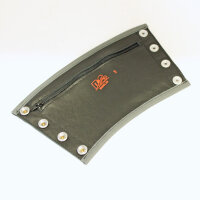 R&amp;Co Gauntlet Wallet + Pipings Grey L