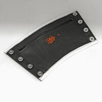 R&amp;Co Gauntlet Wallet + Pipings White