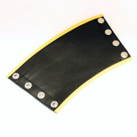 R&amp;Co Gauntlet Wallet + Pipings Yellow S