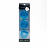 Chubby Rubber Cockring 3-Pack Ice Blue