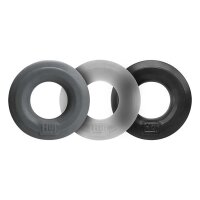 H&uuml;nkyjunk Cockring 3-Pack - Black Tar + Ice + Stone
