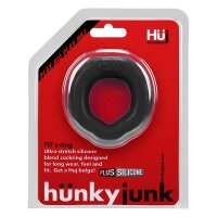 H&uuml;nkyjunk Fit Ergo Shaped Cockring - Black Tar