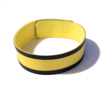 R&amp;Co Rubber Biceps Band in Yellow with Black Trim
