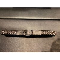 R&amp;Co Leather Belt Pyramide 4 cm
